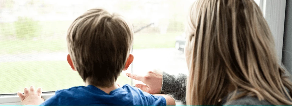 A child talking with a therapist