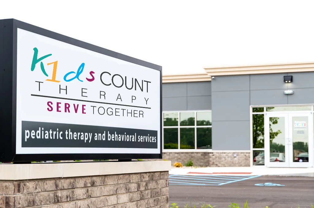 K1ds Count Therapy Crawfordsville building and sign