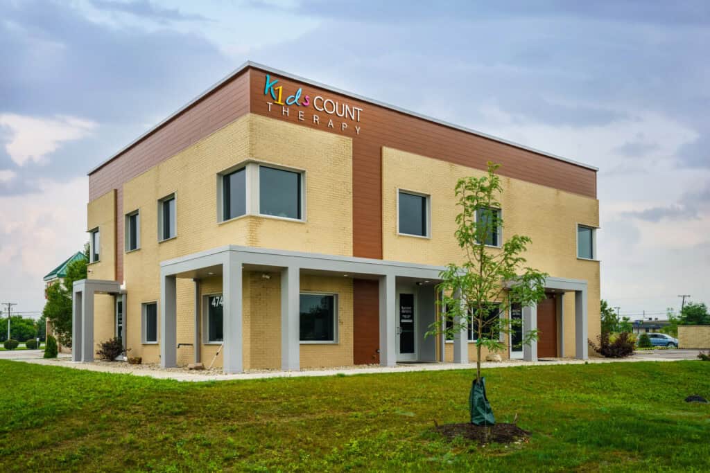 Two-story K1ds Count Therapy building